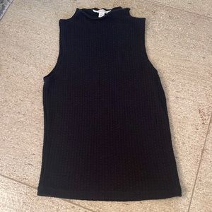 Black high neck tank